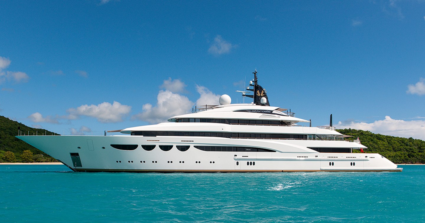 Superyacht QUATTROELLE on the water