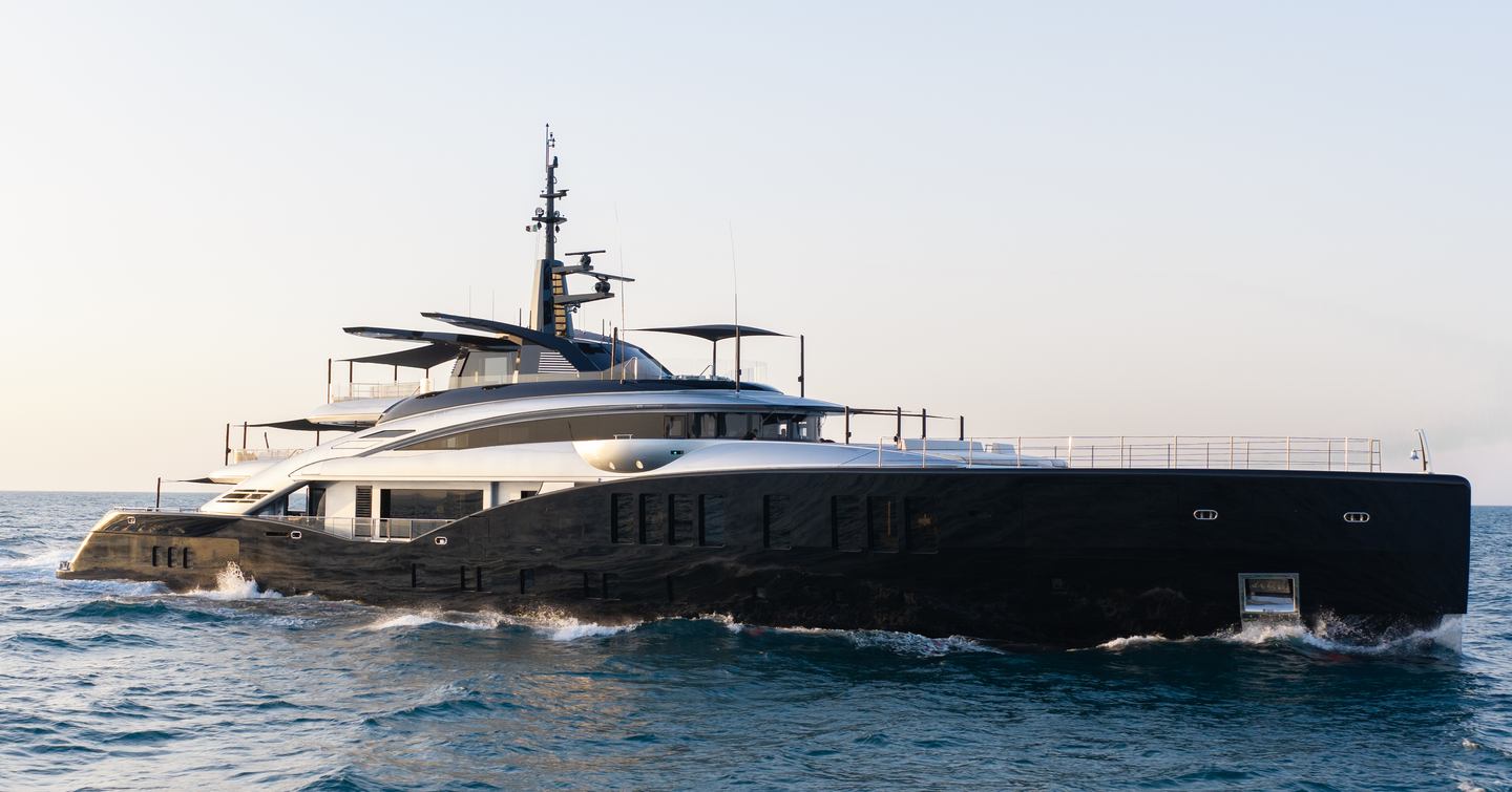 ISA Yachts superyacht Sea Raider X underway side view 