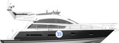 Fairline Squadron 42 side profile