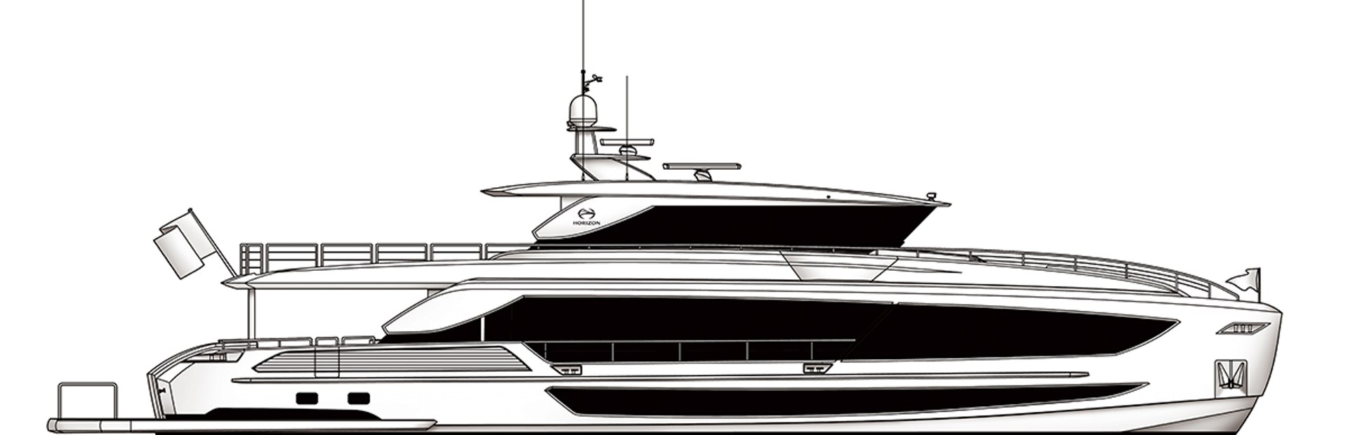 Horizon FD100 Skyline Yacht, Example 1