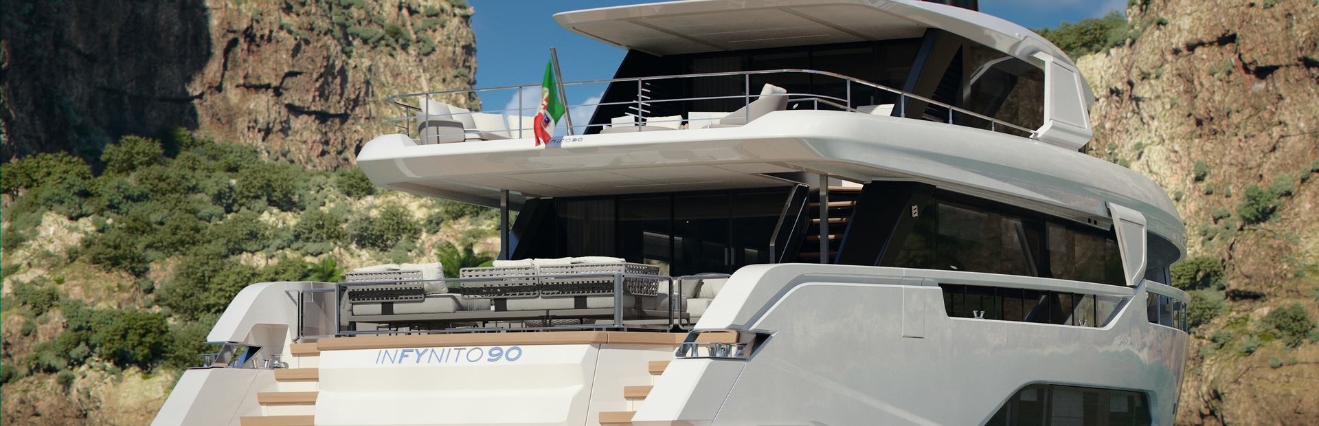 New &amp; Used Ferretti Yachts INFYNITO Yachts, Example 3