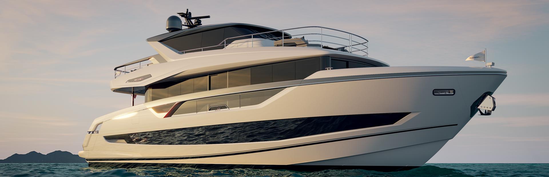 Sunseeker 86 Ocean Enclosed Yacht, Example 1