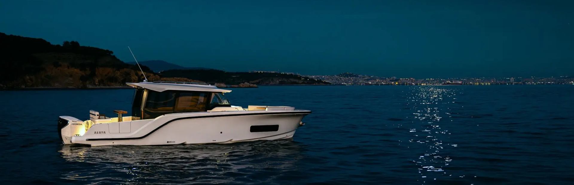 AIATA Wayfinder 38 Cabin Boat, Example 1