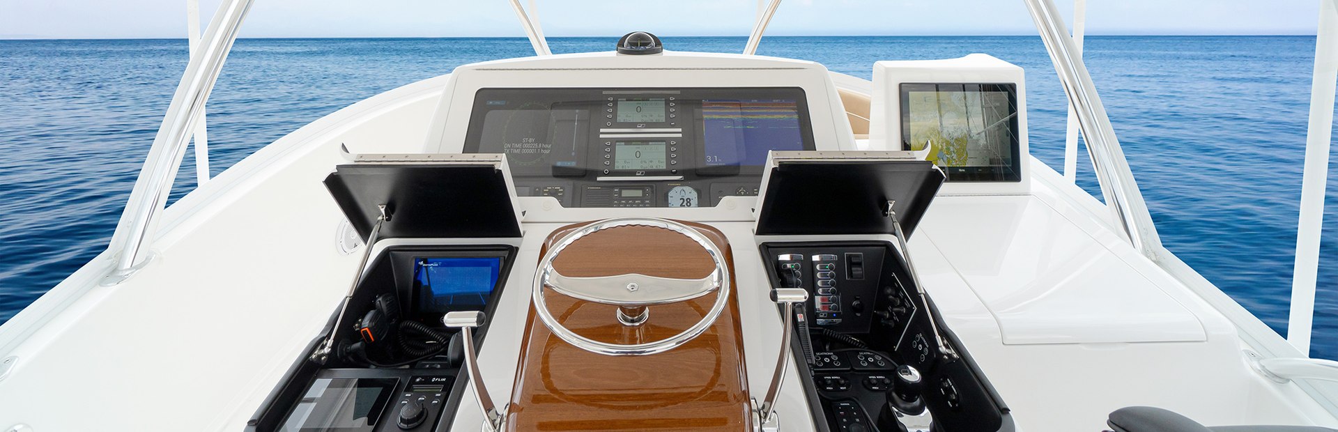 New Viking Yachts Enclosed Bridge Yacht 2