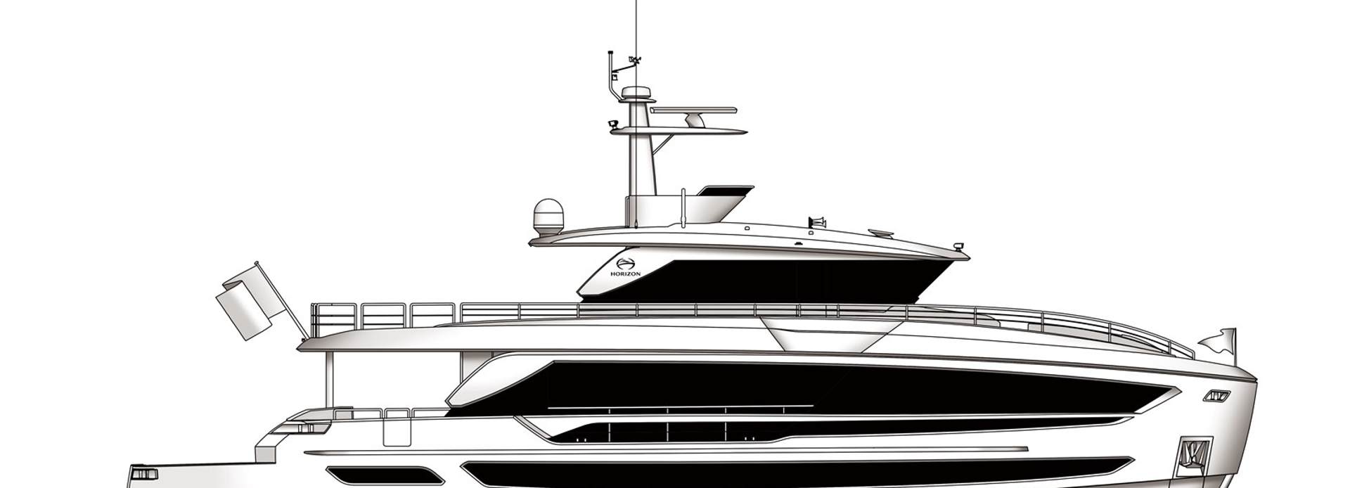 Horizon FD85s /618 yacht, Horizon