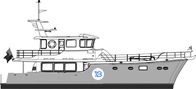 Nordhavn 63 side profile