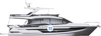 Galeon 640 Fly side profile