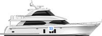 Ocean Alexander 78 Motoryacht illustration