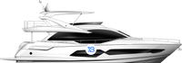 Sunseeker 76 Yacht illustration