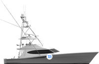 Hatteras GT65 Carolina illustration