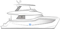 Aquila 46 Yacht  illustration