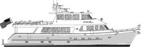 860 Deluxbridge Skylounge Motoryacht profile