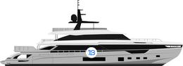 Azimut Grande Trideck side profile