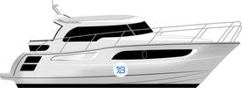 Marex 320 Aft Cabin Cruiser illustration