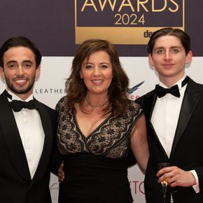 Two men and a lady at the International Yacht and Aviation Awards