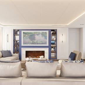 Rendering of Moonen 122 Martinique Superyacht Lollipop skylounge