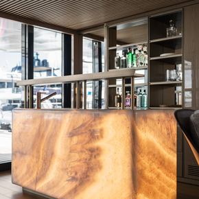 Alia Superyacht Ximena interior bar 
