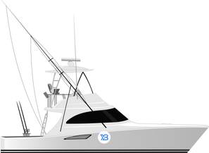 Viking 38 Billfish illustration