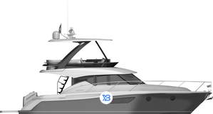 Tiara F44 Flybridge illustration