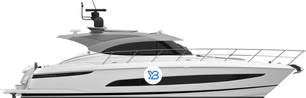 Riviera 4800 Sport Yacht Series II  Platinum Edition Mk2 illustration