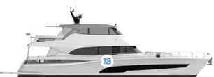 78 Motor Yacht Enclosed Bridge Deck profile