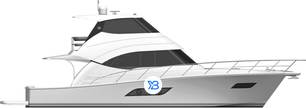 54 Enclosed Flybridge profile