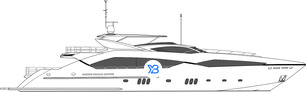 130 Sport Yacht profile