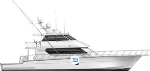 Hatteras 86 Convertible profile
