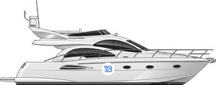 43 GLX Fly profile