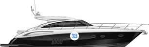 Princess V42 profile