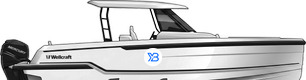 Wellcraft 33 T-Top profile