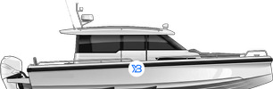 37 Sports Cabin profile