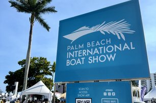 Palm Beach International Boat Show sign