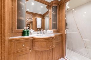 Benetti motor yacht Soho ensuite with marble shower 