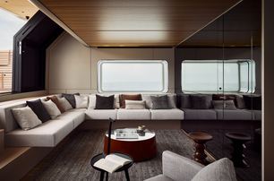 Bluegame BGX83 yacht beach club lounge 