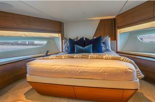 Princess motor yacht Record Year VIP guest cabin 