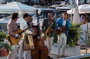 music group at Cannes Yachting Festival