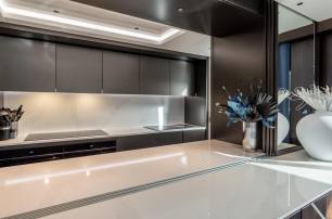 Sunseeker motor yacht Exit light counter top galley 