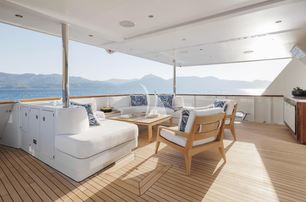 Feadship superyacht Synthesis 66 aft deck lounge area 