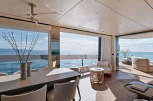 First Azimut Seadeck 9 main saloon dining area 