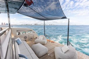Riva motor yacht Euro beach club with seating  