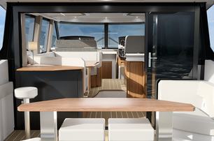 Tiara EX54 aft deck forward into salon