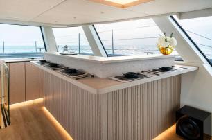 Sunreef Ultima 88 Catamaran integrated dining area