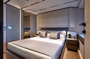 AB yacht Casa Bri Mare guest cabin with double bed 