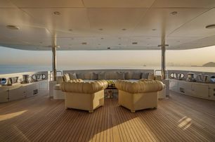 superyacht bombay aft deck with seating area