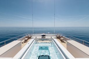 Feadship superyacht Joy sundeck pool 