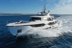 Gulf Craft Majesty 120 for sale at Monaco Yacht Show