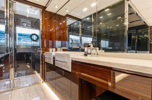 Riva motor yacht Tango Whiskey master en suite with glass shower  
