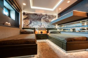 ISA Yachts motor yacht Liberty guest cabin with twin beds 