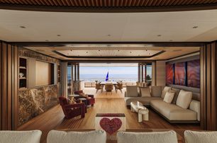 Sanlorenzo 74Steel superyacht Silver Fox skylounge